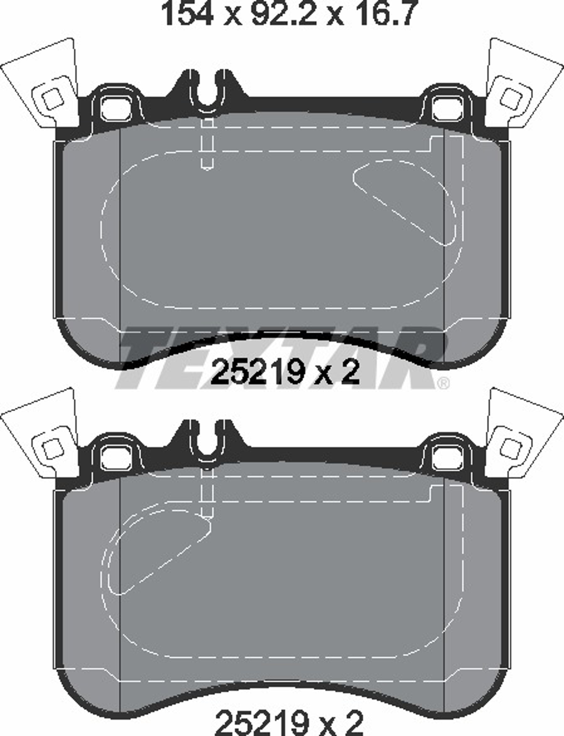 Тормозные колодки TEXTAR 2521905