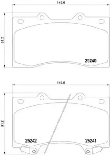 Тормозные колодки TEXTAR 2524001