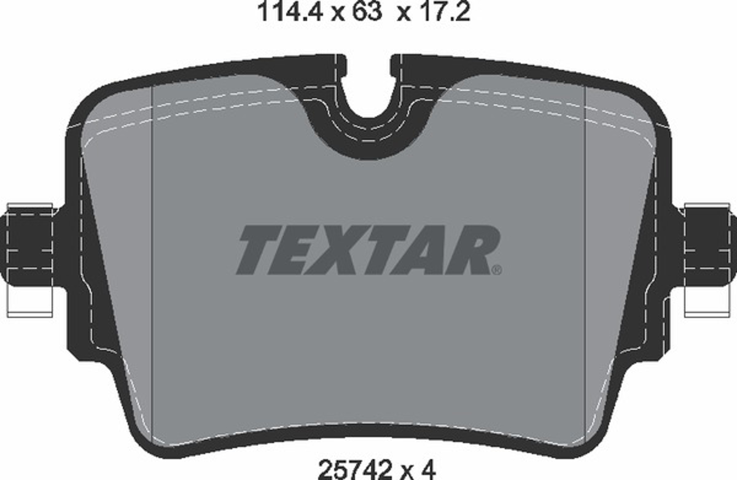 Колодки тормозные дисковые TEXTAR 2574201