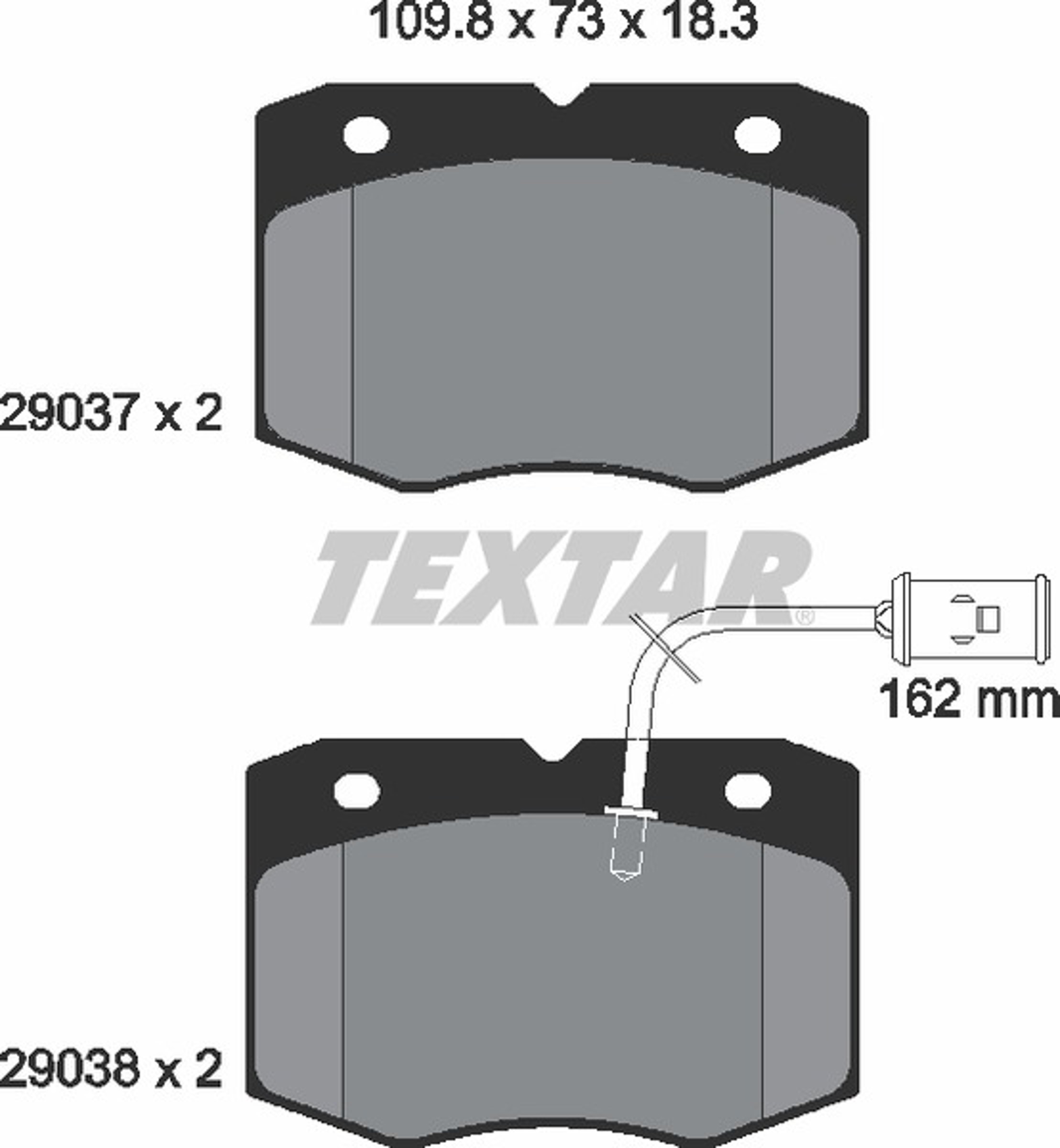 Колодки тормозные дисковые TEXTAR 2903701