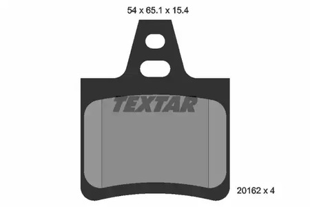 Комплект тормозных колодок дискового тормоза TEXTAR 2016203