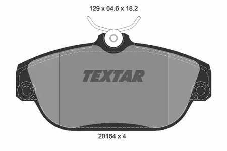 Колодки тормозные дисковые TEXTAR 2016402