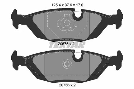 2067502 TEXTAR Тормозные колодки