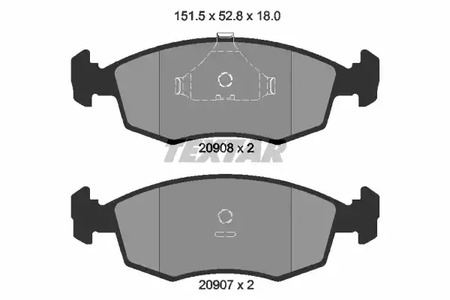 Тормозные колодки TEXTAR 2090802