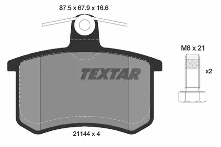 Тормозные колодки TEXTAR 2114401