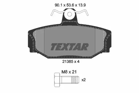 Тормозные колодки TEXTAR 2138501