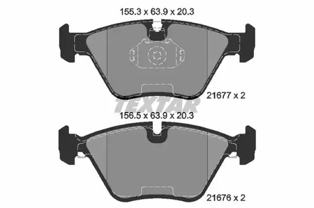 Тормозные колодки TEXTAR 2167703