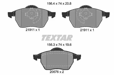 Тормозные колодки TEXTAR 2191102