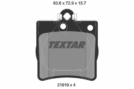 Тормозные колодки TEXTAR 2191903