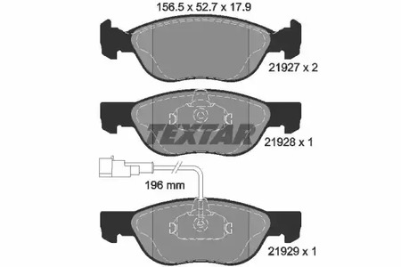 2192701 TEXTAR Тормозные колодки