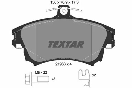 2198302 TEXTAR Тормозные колодки