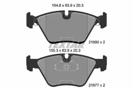 Тормозные колодки TEXTAR 2199003