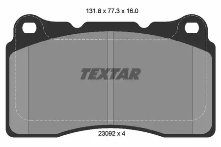 2309203 TEXTAR Тормозные колодки