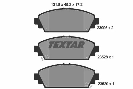 Тормозные колодки TEXTAR 2309601