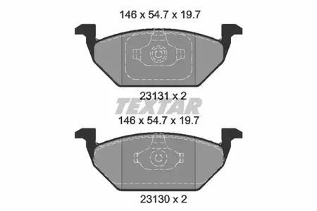 2313001 TEXTAR Тормозные колодки