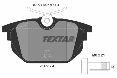 2317703 TEXTAR Колодки тормозные дисковые