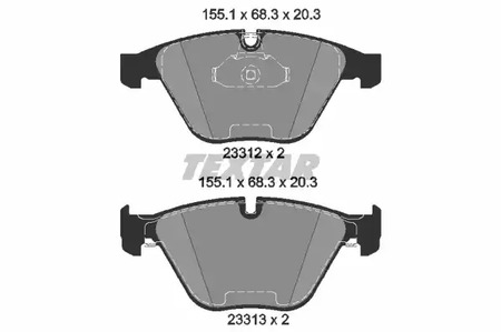 2331211 TEXTAR Тормозные колодки