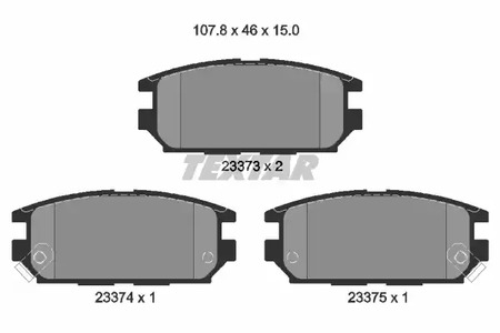 Тормозные колодки TEXTAR 2337301