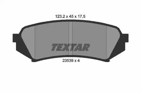 Комплект тормозных колодок дискового тормоза TEXTAR 2353902