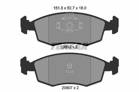 Тормозные колодки TEXTAR 2355202