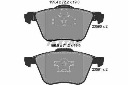 2359001 TEXTAR Тормозные колодки