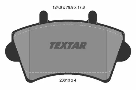 Комплект тормозных колодок дискового тормоза TEXTAR 2361301