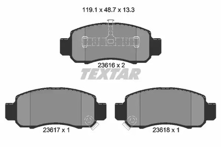 Колодки тормозные дисковые TEXTAR 2361601