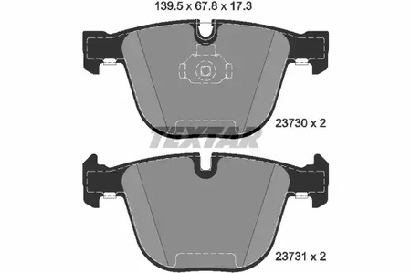 2373001 TEXTAR Тормозные колодки