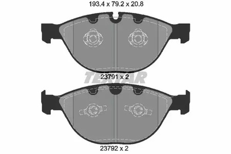 2379101 TEXTAR Тормозные колодки