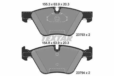 2379301 TEXTAR Тормозные колодки