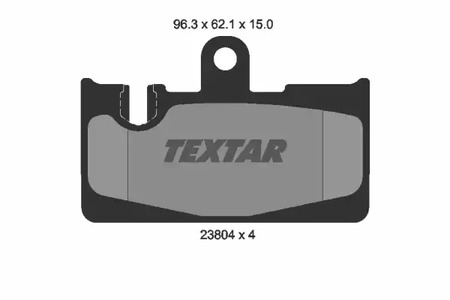 Комплект тормозных колодок дискового тормоза TEXTAR 2380401