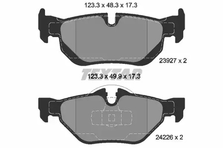 2392701 TEXTAR Тормозные колодки