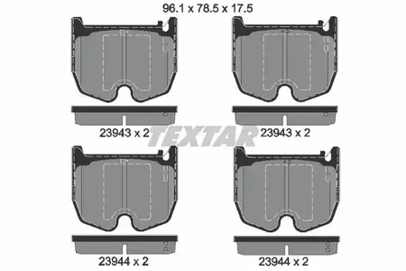 Тормозные колодки TEXTAR 2394301