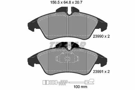 2399002 TEXTAR Тормозные колодки