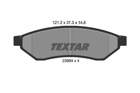 Комплект тормозных колодок дискового тормоз TEXTAR 2399401