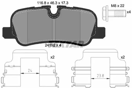 Тормозные колодки TEXTAR 2419204