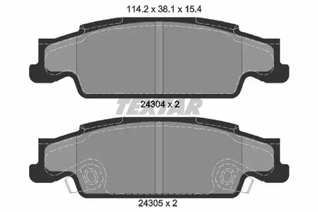 Тормозные колодки TEXTAR 2430401