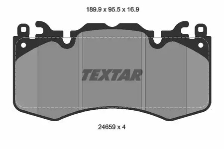 2465901 TEXTAR Колодки тормозные дисковые