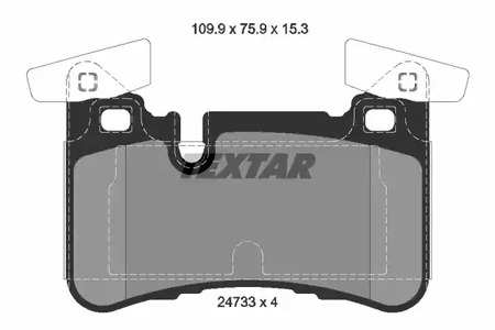 2473301 TEXTAR Колодки тормозные дисковые