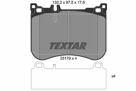 2517903 TEXTAR Тормозные колодки