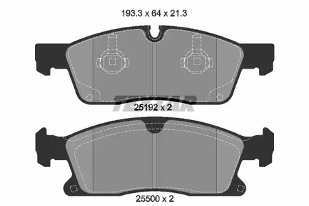 2519202 TEXTAR Тормозные колодки