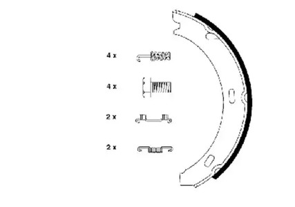 91032800 TEXTAR Колодки тормозные барабанные