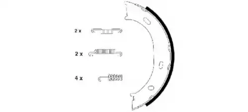 Колодки ручника TEXTAR 91055100