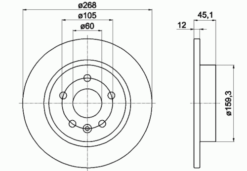 Тормозные диски TEXTAR 92205503