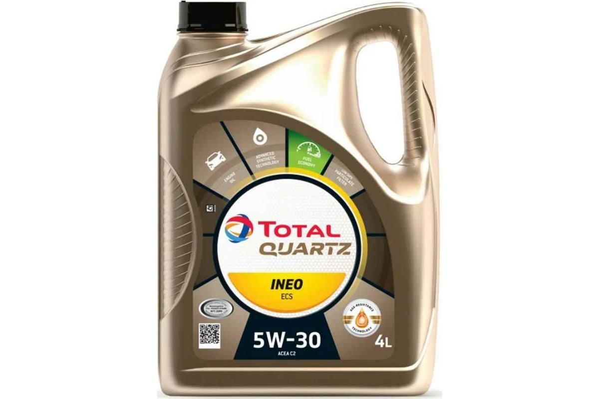 Масло для 4-х тактных двигателей TOTAL QUARTZ INEO ECS 5W30 4L  TOTAL 213685