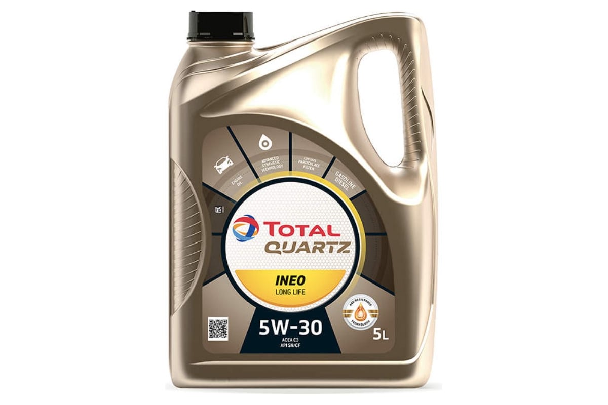 213819 TOTAL Масло для 4-х тактных двигателей TOTAL QUARTZ INEO L LIFE 5W30 5L