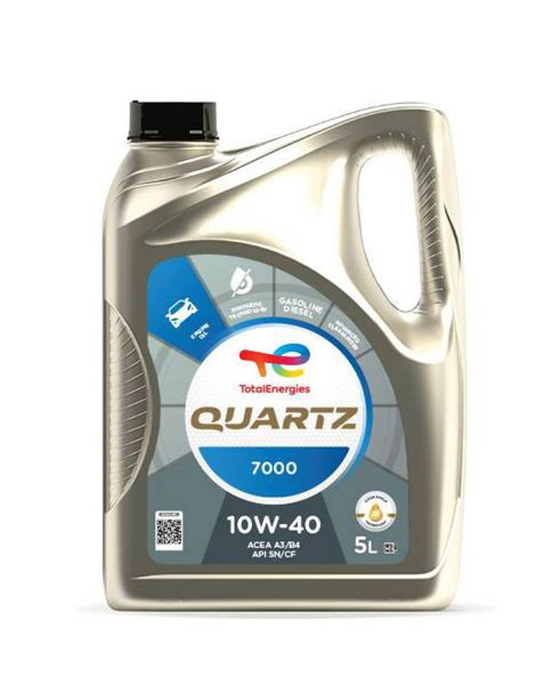 TOTAL 10W40 QUARTZ 7000/5 TOTAL Масло моторное полусинтетическое