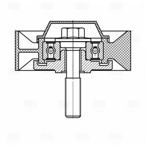 Cm 5105 ролик обводной TRIALLI CM 5105