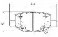 Pf 4130 колодки торм. для а/м geely coolray (20-) диск. зад. (pf 4130) TRIALLI PF 4130