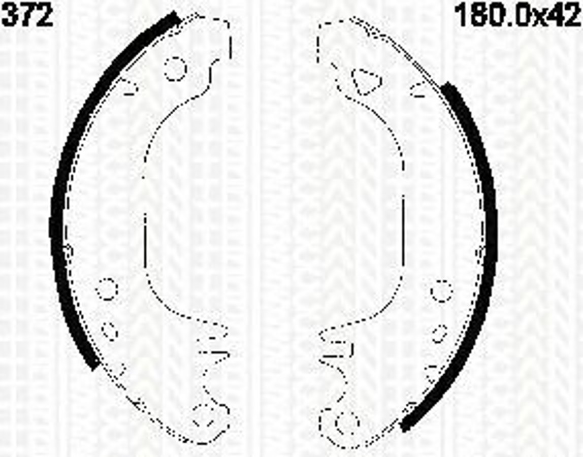 Комплект тормозных колодок TRISCAN 8100 10372
